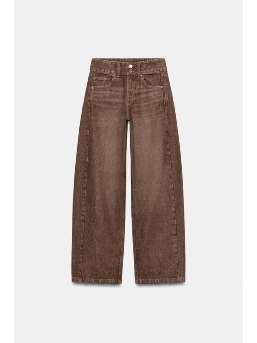 ZARA Z1975 MID-RISE WIDE LEG JEANS - Picture 7 of 9